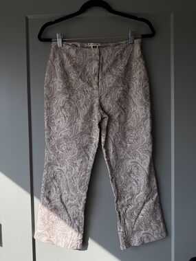 Yvonne Marie Neutral Paisley Trousers